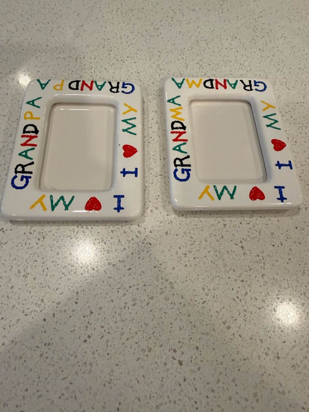 Small magnetic frames vintage I love my grandma and grandpa y2k 90s
